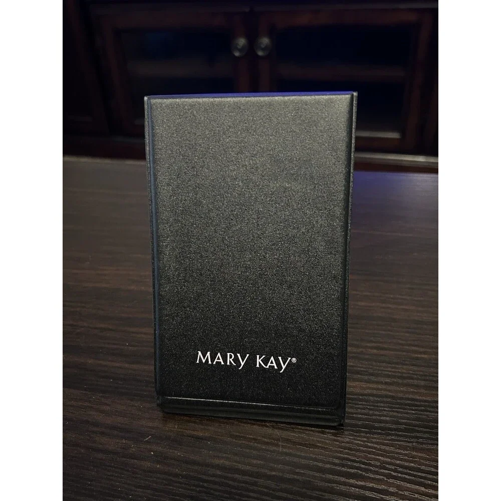 Mary Kay Folding Makeup Mirror Black Travel Vanity Tabletop Stand Mirror Compact